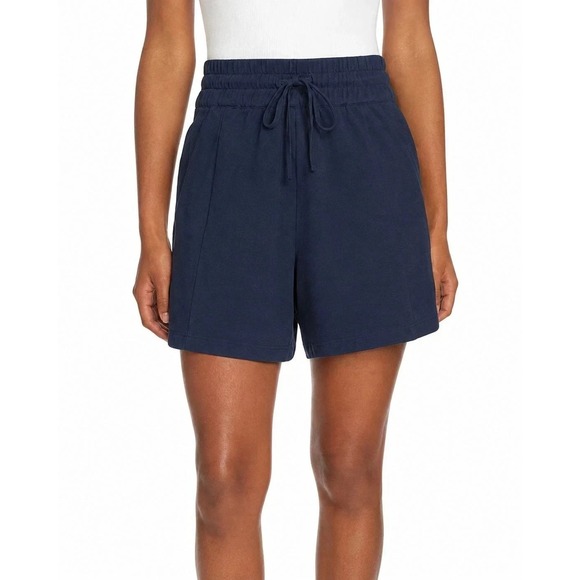 BCBG Pants - BCBG Women's Athletic Drawstring Elastic Waist Pockets Shorts, Navy, Medium, New